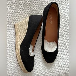 J. Crew Seville Espadrille Wedges in Canvas